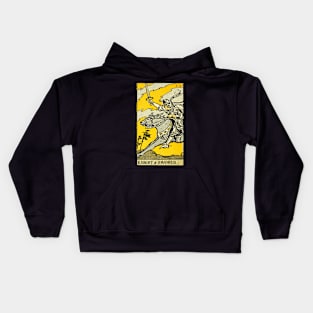 Tarot Card Knight And Swords Kids Hoodie